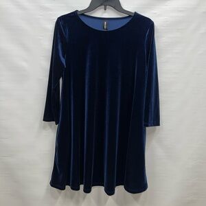 Agnes & Dora Dress Women’s Large Blue Long Sleeve Polyester Blend Pullover
